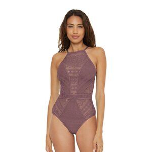 Becca | Women's Color Play High Neck One Piece Swimsuit